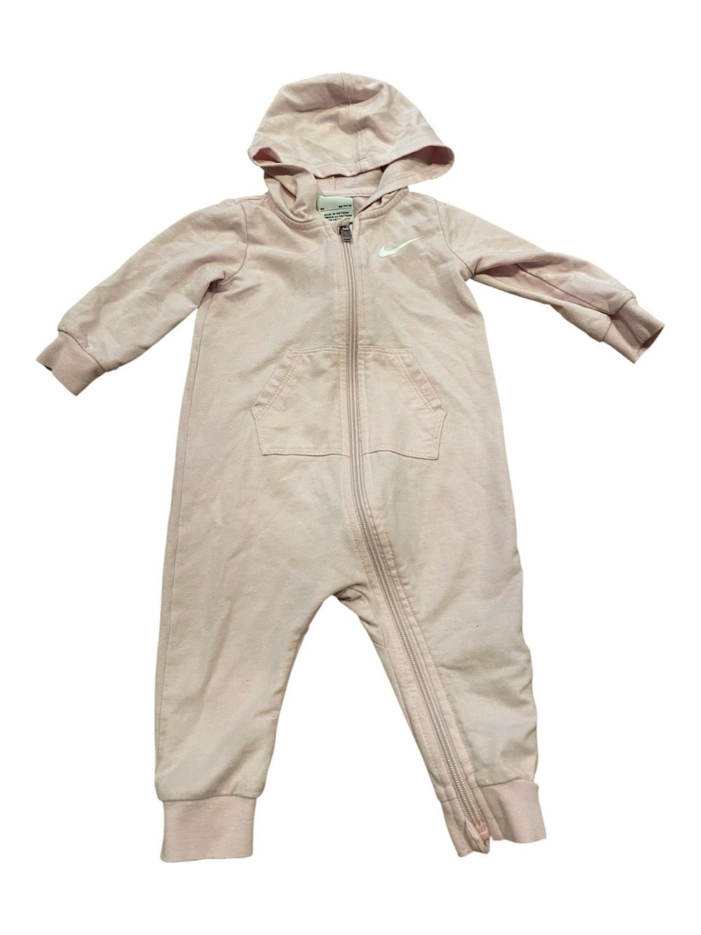 Nike Baby Pink Romper Sleeper Zip Up Suit 9 month Girl 4/$20 🛑